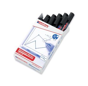 Edding 360 Drywipe Marker Black Pk10