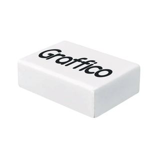 Graffico White Plastic Erasers Pk45