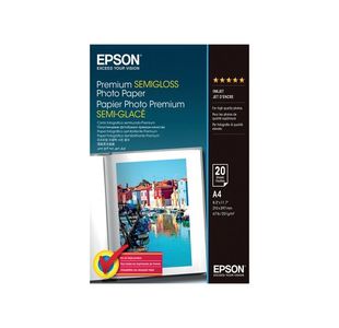 Epson Premium S/Gloss Photo Ppr A4 Pk20