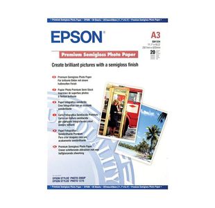 Epson Prem Semi Gloss Photo Ppr A3 P20