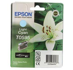 Epson T0595 Ink Ultra Chrom Light Cy