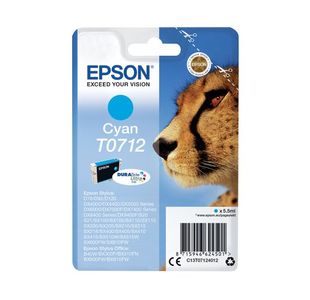 Epson T0712 Cyan Inkjet Cartridge