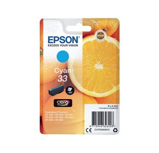 Epson 33 Cyan Inkjet Cartridge