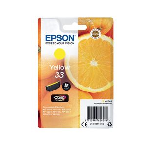 Epson 33 Yellow Inkjet Cartridge