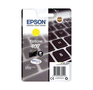 Epson 407 Ink Cart DURABrite Yellow