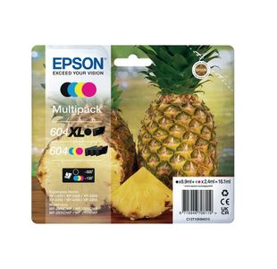 Epson 604XL/604 Ink Mlt XL K/Std CMY