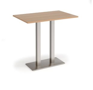 Eros rect poseur table twin uprights