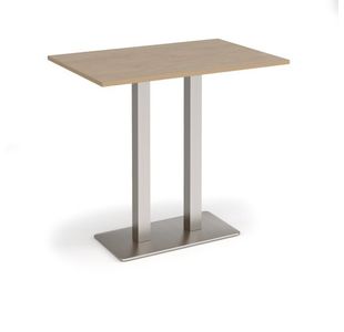 Eros rect poseur table twin uprights