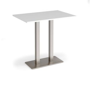 Eros rect poseur table twin uprights