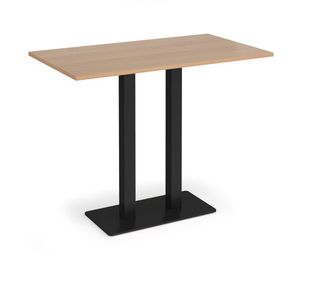 Eros rect poseur table twin uprights