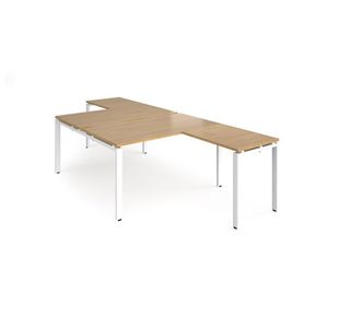 Adapt back to back desk with return