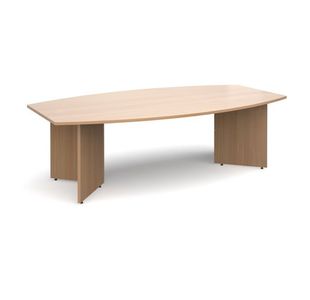 Arrow head leg radial boardroom table