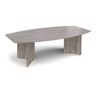 Arrow head leg radial boardroom table