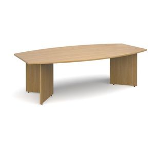 Arrow head leg radial boardroom table