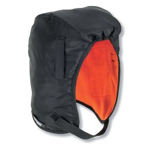 Hard Hat Fleece Liner Econ Blk/Org