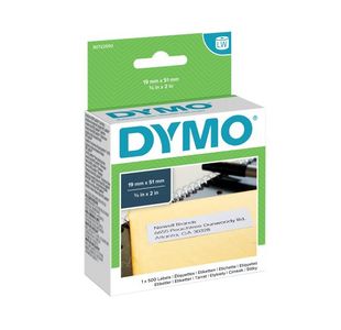 Dymo M/Purp Labels 19x51mm Wht Pk500