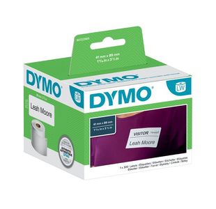 Dymo Name Badge Label 89x41 Wht P300