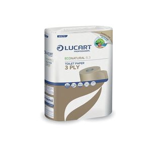 Lucart EcoNatural 6.3 Toilet Rl Pk72