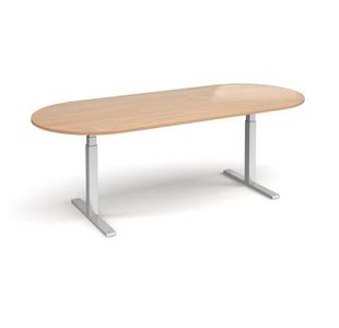 Elev8 Touch radial end boardroom table