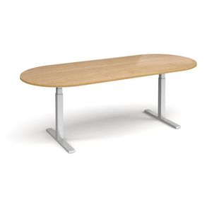 Elev8 Touch radial end boardroom table