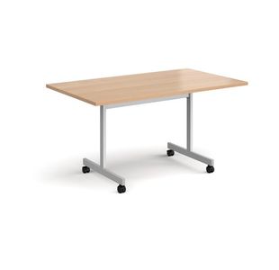 Rectangular fliptop meeting table