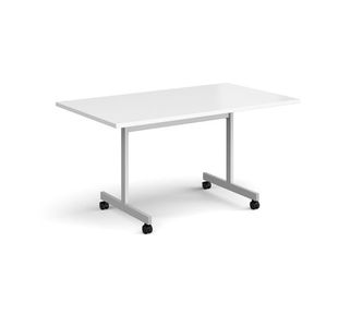 Rectangular fliptop meeting table