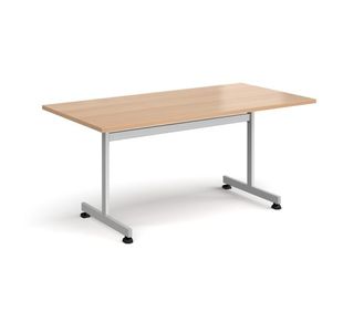 Rectangular fliptop meeting table