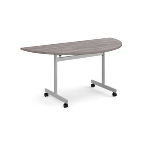 Semi circular fliptop meeting table