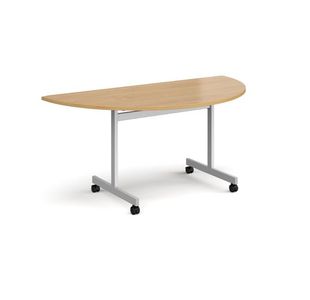 Semi circular fliptop meeting table