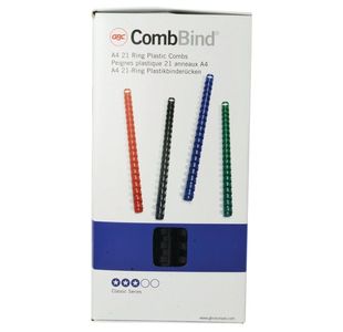 GBC CombBind A4 14mm Comb Blk Pk100