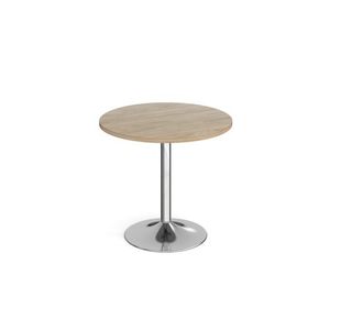 Genoa circular dining table trumpet base