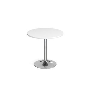 Genoa circular dining table trumpet base