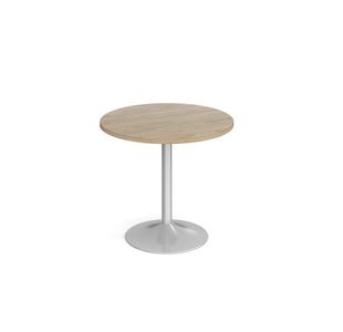 Genoa circular dining table trumpet base