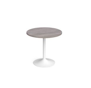 Genoa circular dining table trumpet base