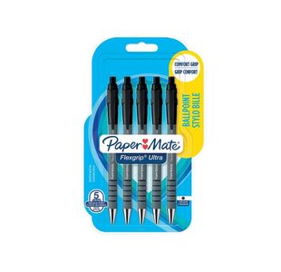 Papermate Flexgrip Ballpen Blk Pk5