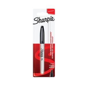 Sharpie Fine Perm Marker Blk Pk12