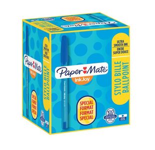 PaperMate InkJoy 100 Med Blue Pk100