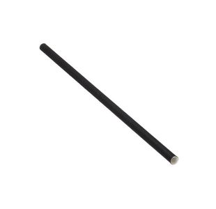 Paper Straw 200mm x 6mm Black Pk5000