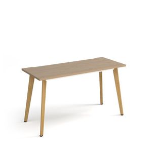 Giza wooden leg 600mm deep desk