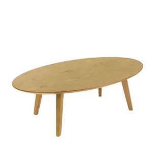 Hanna oval shaped coffee table