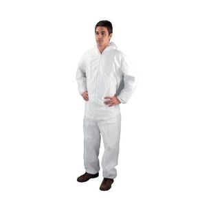 Hpc Non-Woven Coveralls M White Dc03