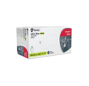 Shield Nitrile Disb Gloves Sm Pk100