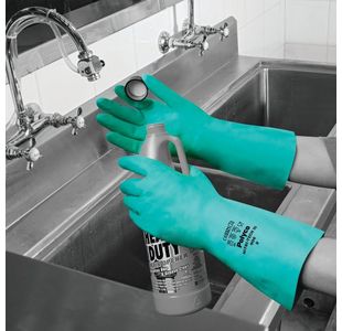 Polyco Size 9 Nitrile Synth Rubber Glove