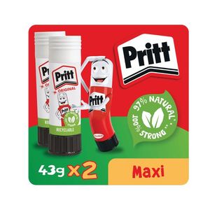 Pritt Stick Glue Stick 43g Pk2