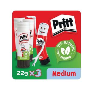 Pritt Stick Glue Stick 22g Pk3