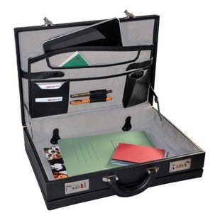 Monolith Expanding Attache Case Pvc Blk