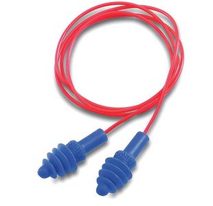 Airsoft Corded Earplugs Box Blu Pk50