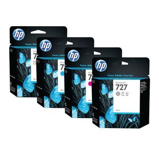 Hp 727 300 Ml Photo Ink Cart C1Q12A Blk