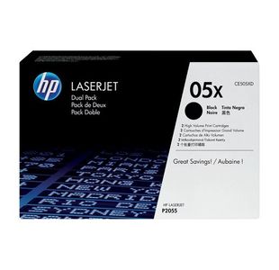 Hp 05X 2Pkhy Blk Orgl Ljet Toner