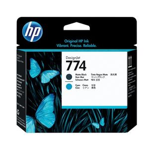 HP 774 Matte Blk N Cyan Printhead